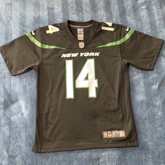 Nike NFL #14 DARNOLD Kids New York Jets Football Jersey - Picture 3 of 5